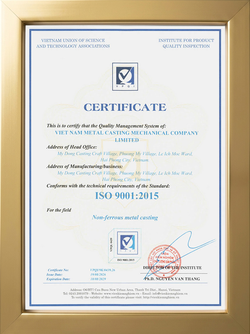 Công Ty TNHH Cơ Khí Đúc Kim Loại Việt Nam