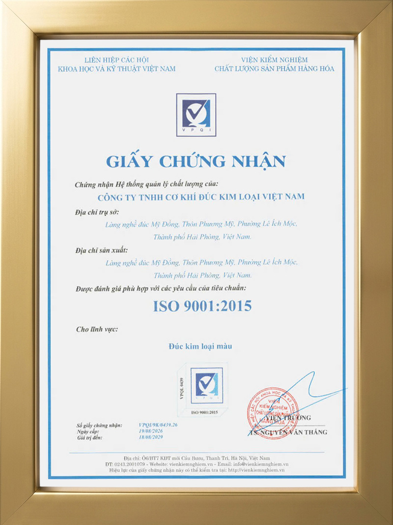 Công Ty TNHH Cơ Khí Đúc Kim Loại Việt Nam